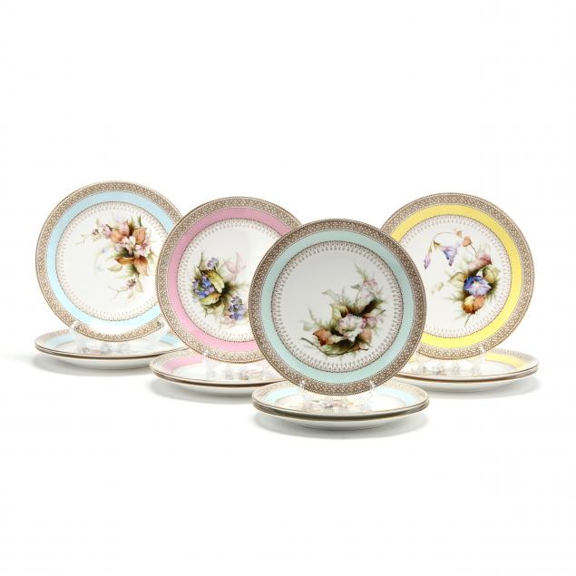 A SET OF TWELVE ROYAL WORCESTER