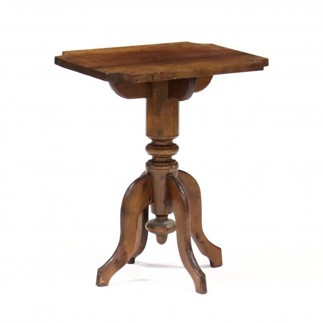 SOUTHERN ANTIQUE CHERRY FOLKY CANDLESTAND