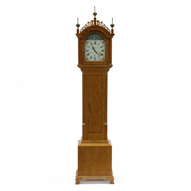 FEDERAL STYLE MAPLE DWARF CLOCK  34b889