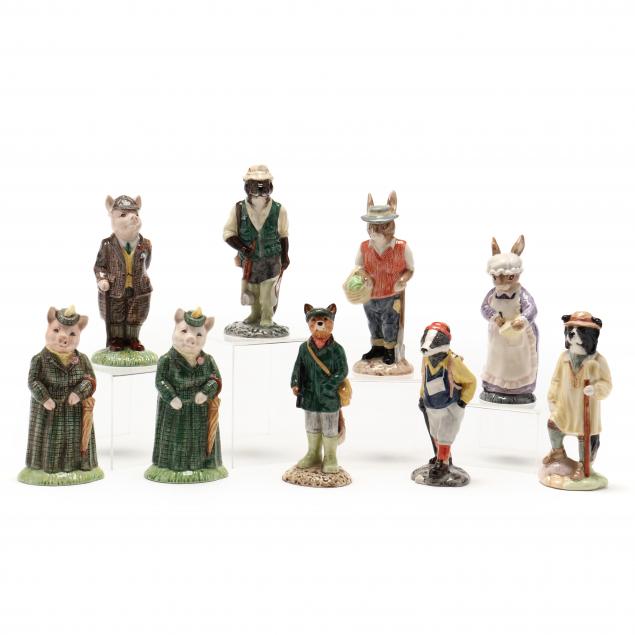 BESWICK, SET OF NINE FIGURINES