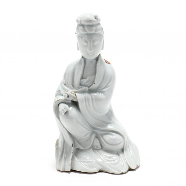 A CHINESE BLANC DE CHINE BODHISATTVA