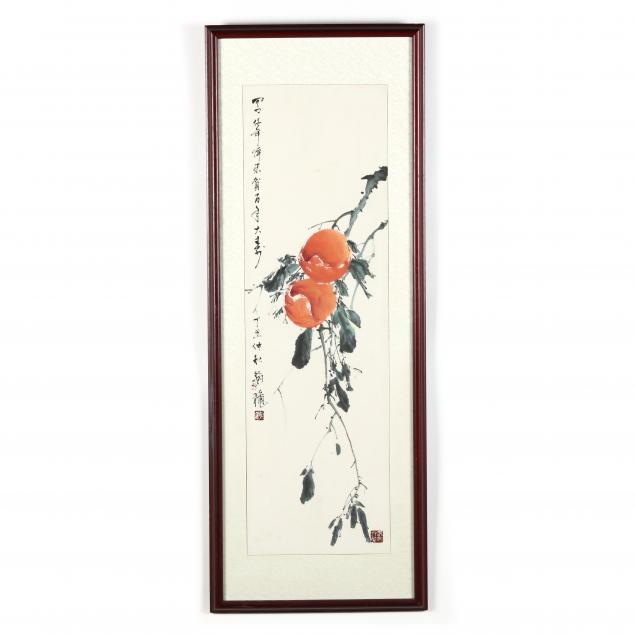 A CHINESE PAINTING OF PEACHES 20th 34b920