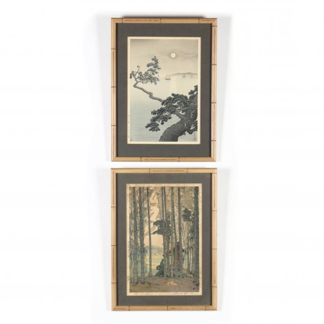 TWO JAPANESE WOODBLOCK PRINTS BY 34b92c