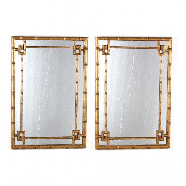 PAIR OF HOLLYWOOD REGENCY FAUX