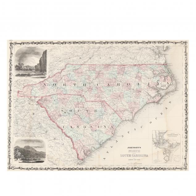 MAP, JOHNSON'S NORTH AND SOUTH