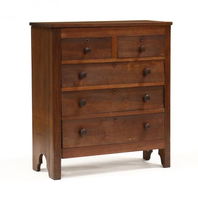 ANTIQUE SOUTHERN WALNUT CHEST OF