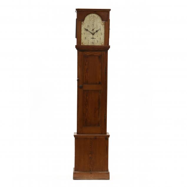 ANTIQUE SOUTHERN TALL CASE CLOCK Late
