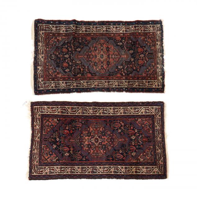 TWO HAMADAN AREA RUGS Both with 34b9f5