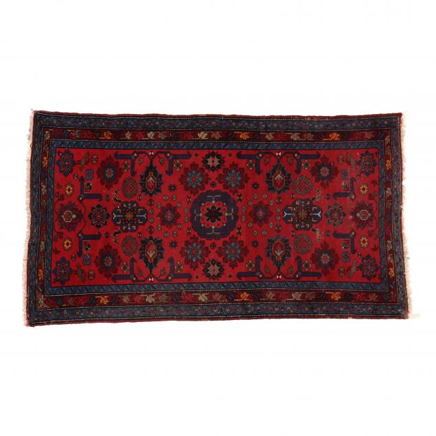CAUCASIAN AREA RUG Red field with