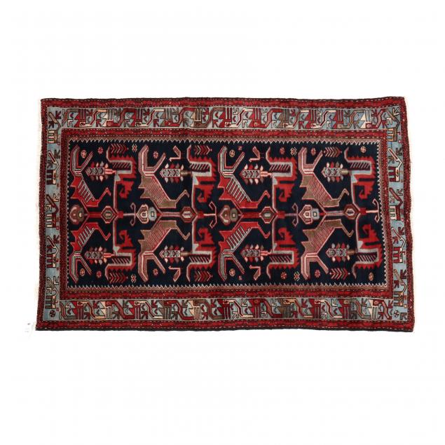 CAUCASIAN STYLE AREA RUG Navy blue 34b9f1