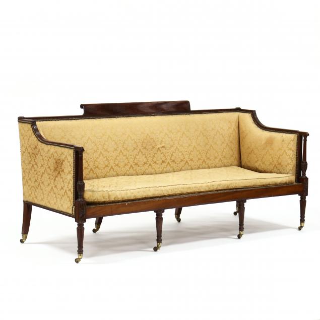 EDWARDIAN CARVED MAHOGANY SOFA 34ba4c