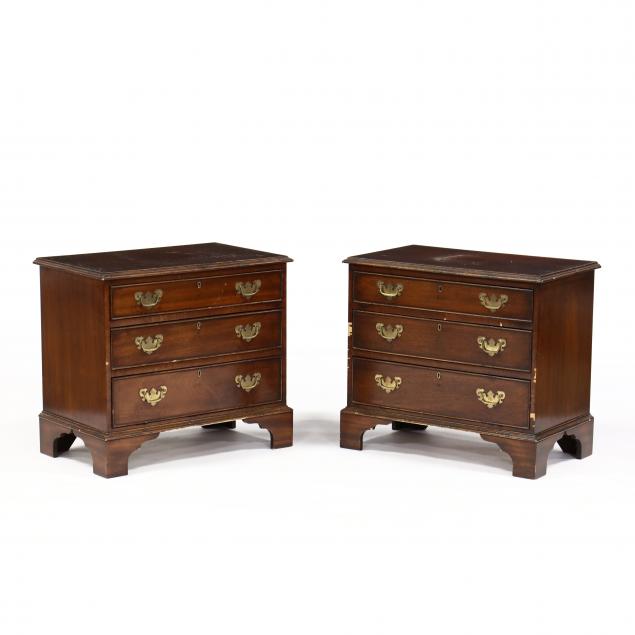 PAIR OF GEORGIAN STYLE BEDSIDE