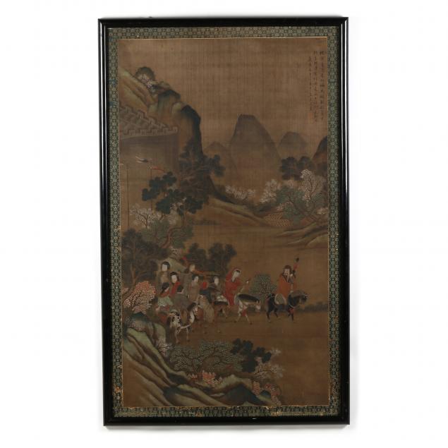 A CHINESE PAINTING OF WANG ZHAOJUN