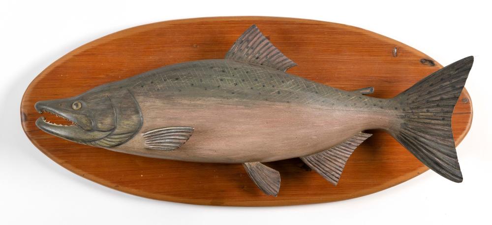 MELTON & BUTLER SALMON PLAQUE NANTUCKET,