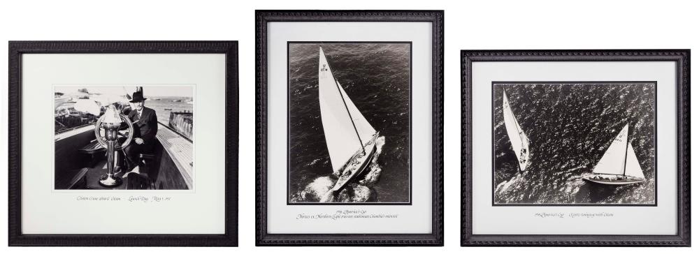 THREE YACHTING-RELATED PHOTOGRAPHS