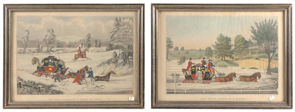 TWO ENGLISH HAND COLORED ENGRAVINGS 34bc8c