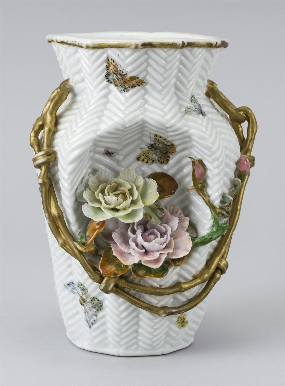 JAPANESE PORCELAIN WALL VASE IN