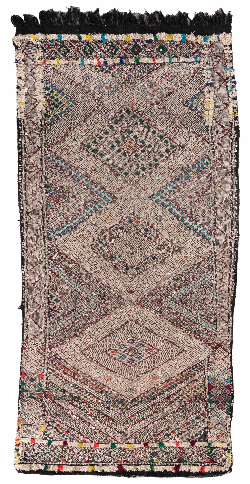 ORIENTAL RUG: MOROCCAN 4'2" X 9'8"ORIENTAL