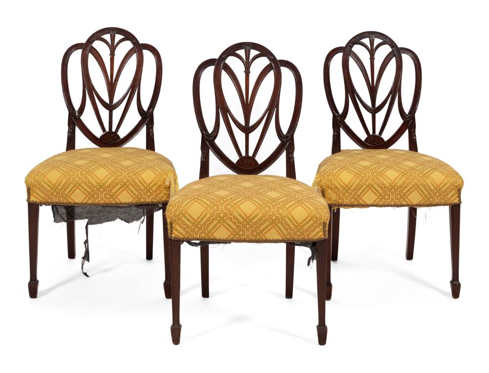 SET OF THREE FEDERAL SIDE CHAIRS 34be72