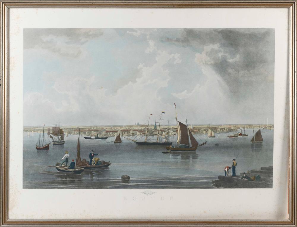 PRINT OF BOSTON HARBOR AFTER HILL