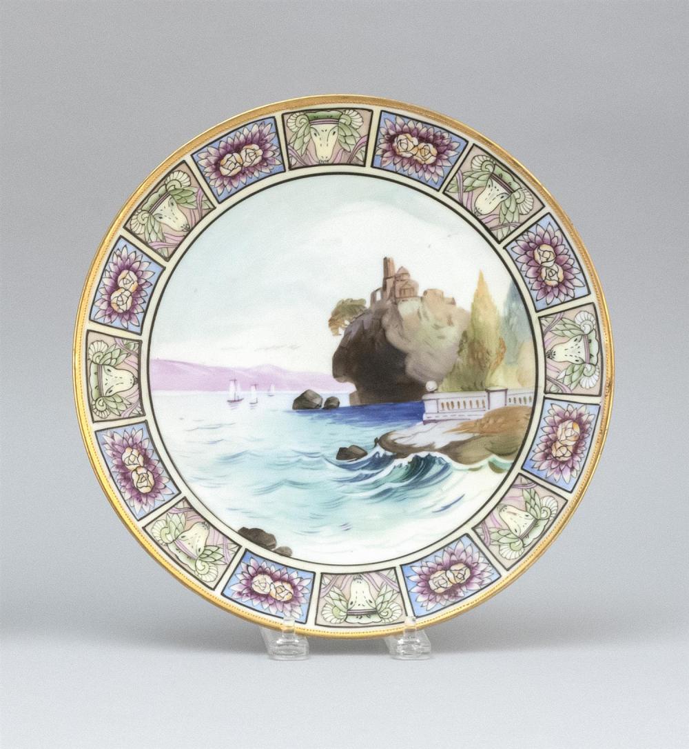 NIPPON PORCELAIN PLATE WITH SCENIC 34bed7