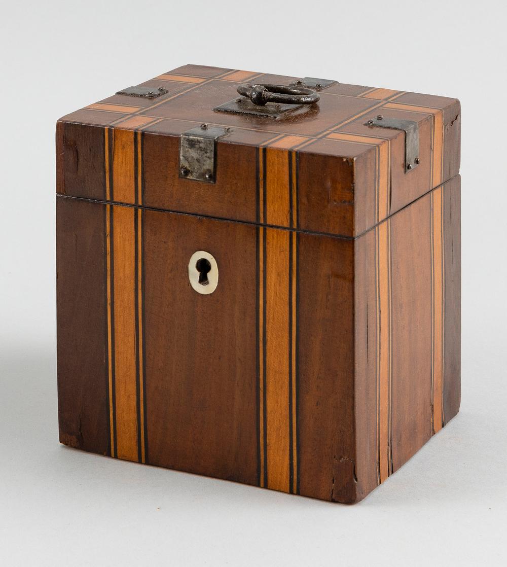 SQUARE TEA CADDY 19TH CENTURYSQUARE 34bf06