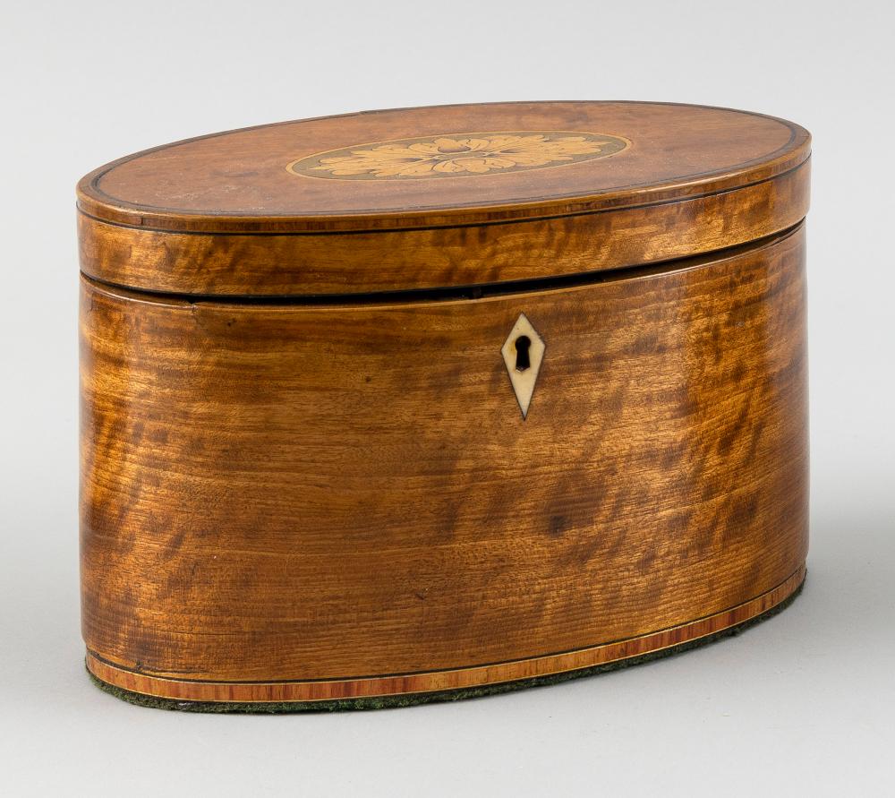 OVAL TEA CADDY 19TH CENTURYOVAL