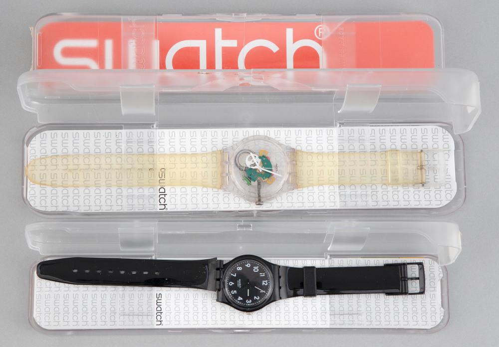 TWO SWATCH WATCHESTWO SWATCH WATCHES 34bf84