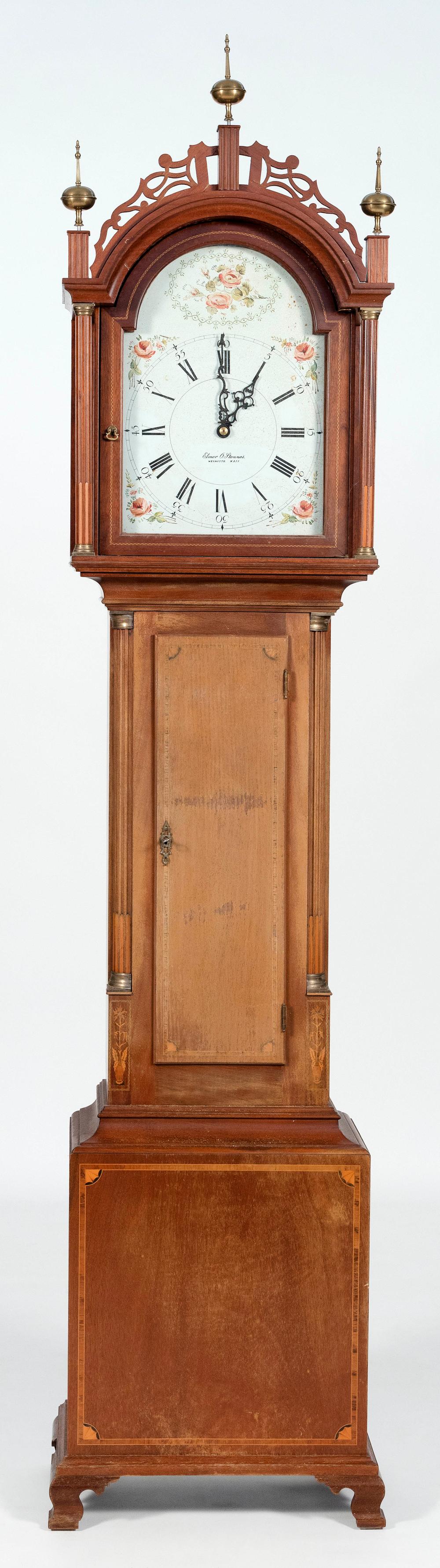 TALL CLOCK WITH ELMER STENNES  34c029