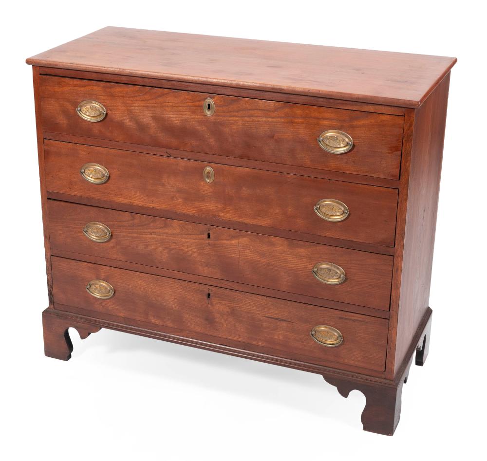 CHIPPENDALE FOUR DRAWER CHEST AMERICA  34c02a