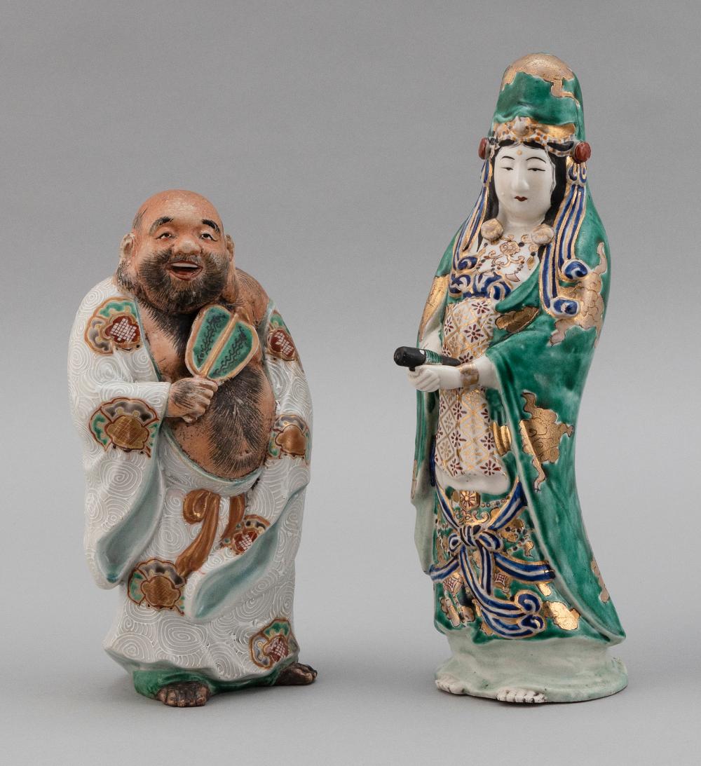 TWO CHINESE PORCELAIN FIGURES EARLY