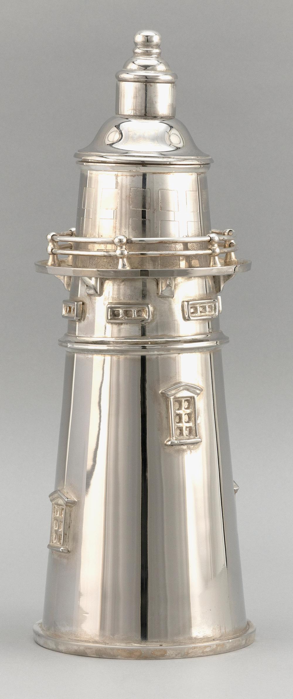 SILVER PLATED LIGHTHOUSE FORM COCKTAIL 34c0b7