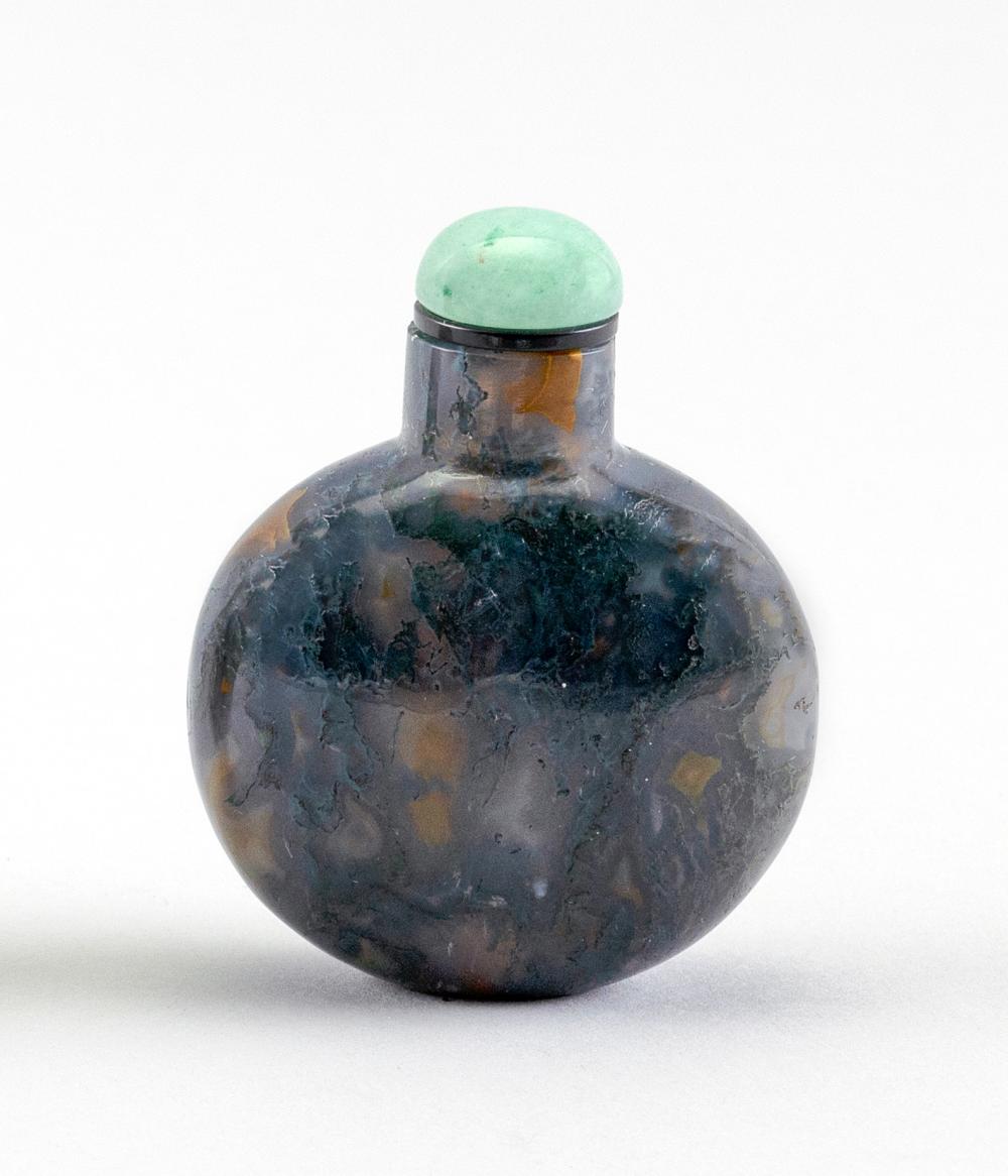 CHINESE MOSS AGATE SNUFF BOTTLE 34c140