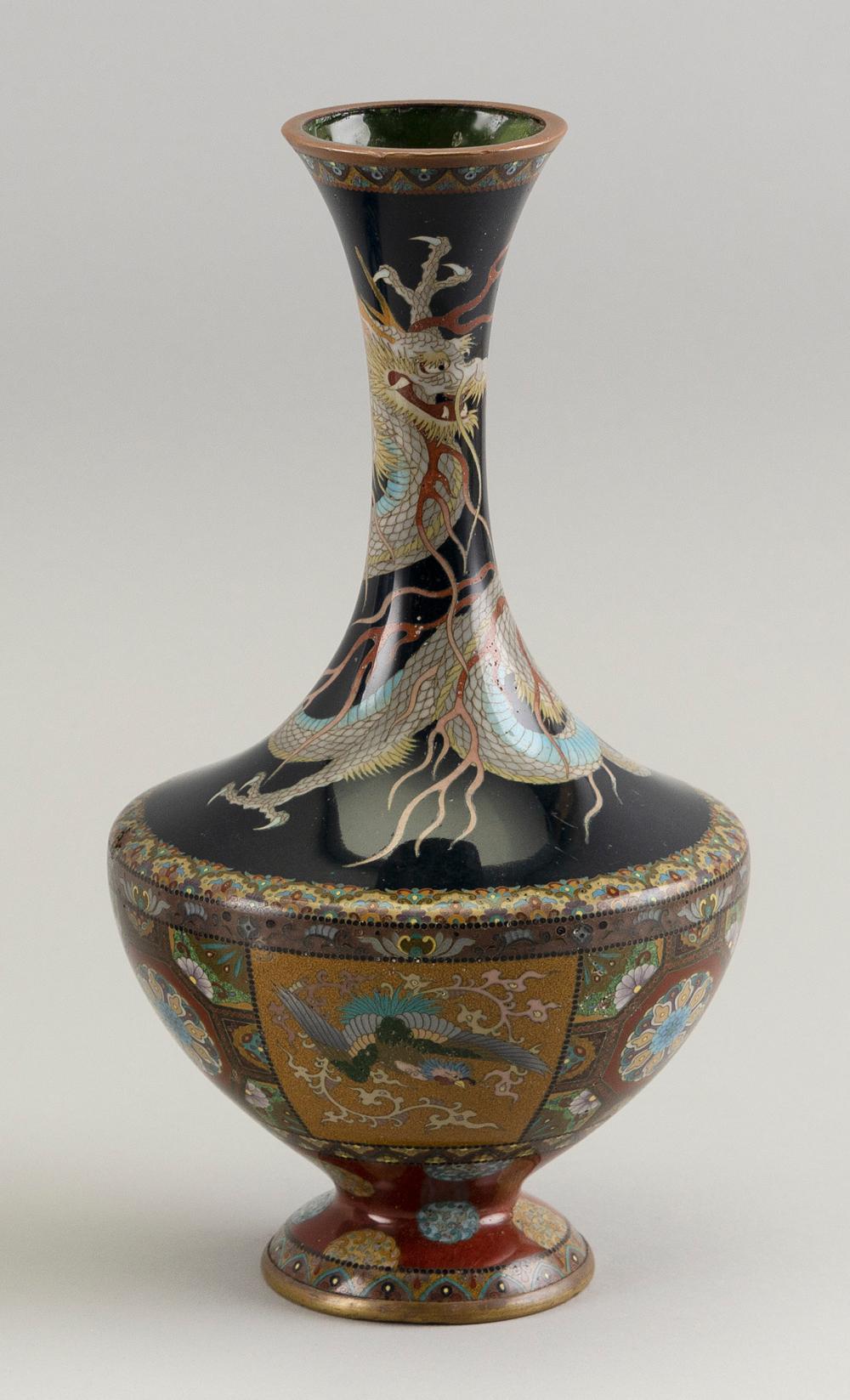 JAPANESE CLOISONN ENAMEL VASE 34c15f