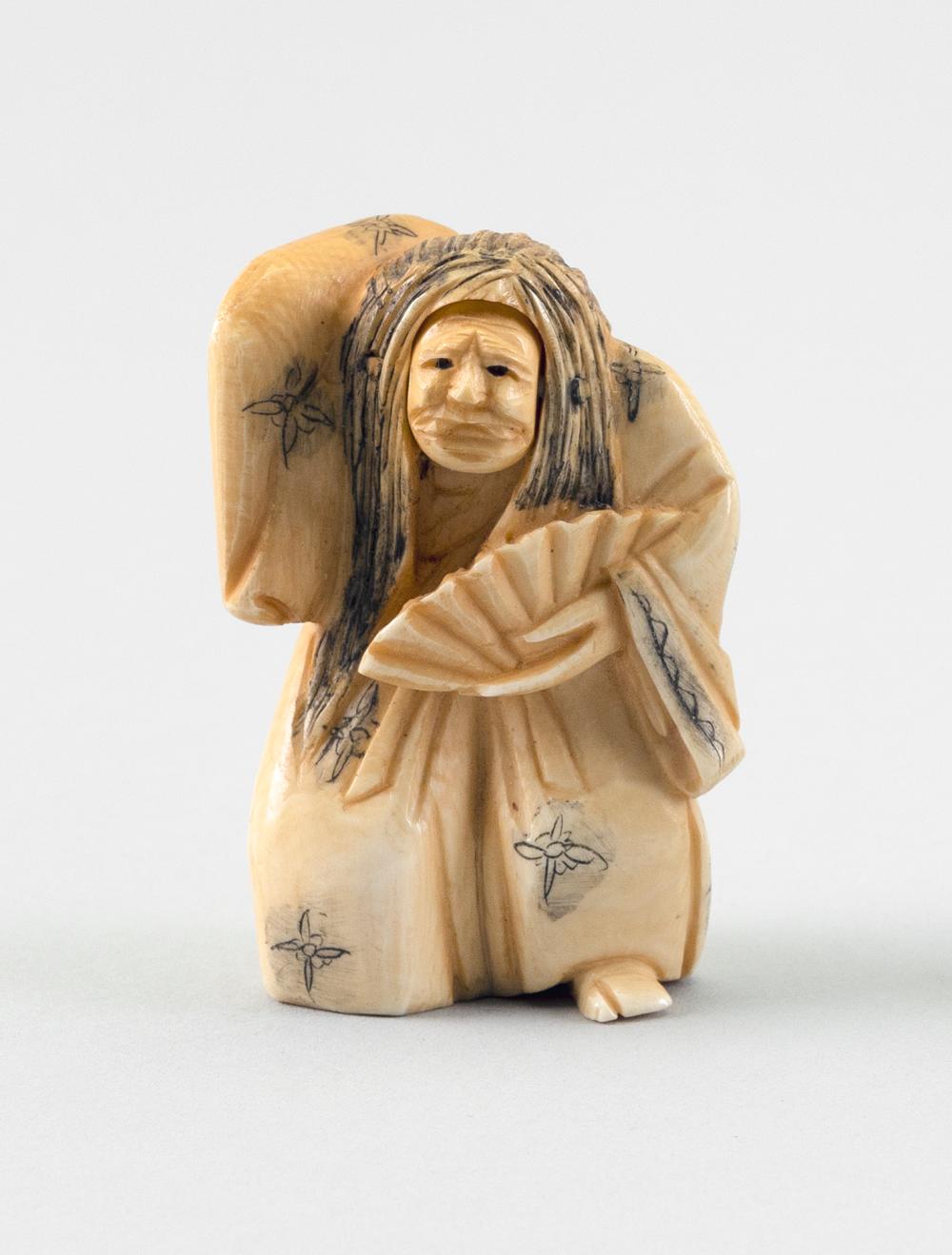 JAPANESE IVORY NETSUKE LATE 19TH 34c195