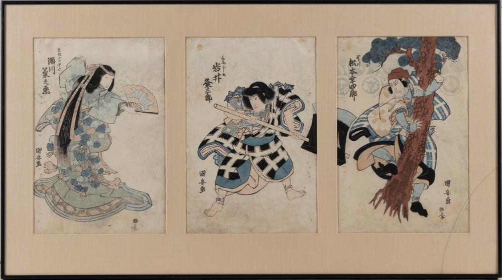 UTAGAWA KUNIYASU OBAN TRIPTYCH 34c244