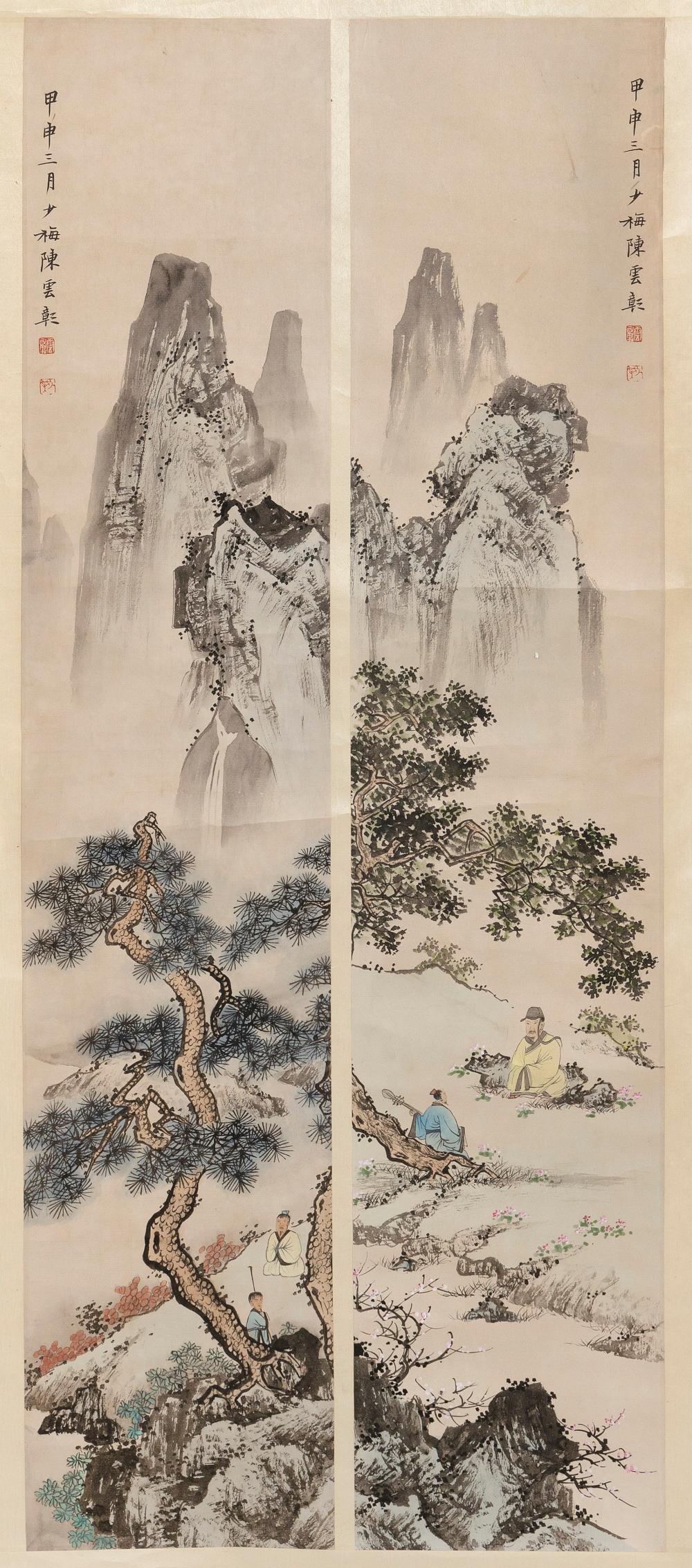 CHINESE SCROLL PAINTINGS ON PAPER 34c27d