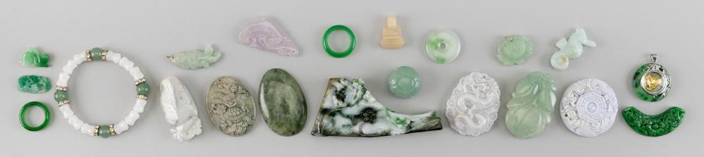 APPROX TWENTY SMALL GREEN JADE 34c2b2