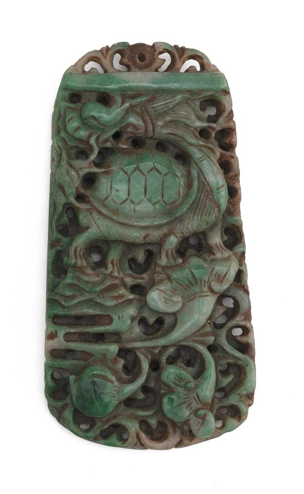 CHINESE CARVED SPINACH GREEN JADE 34c2b8