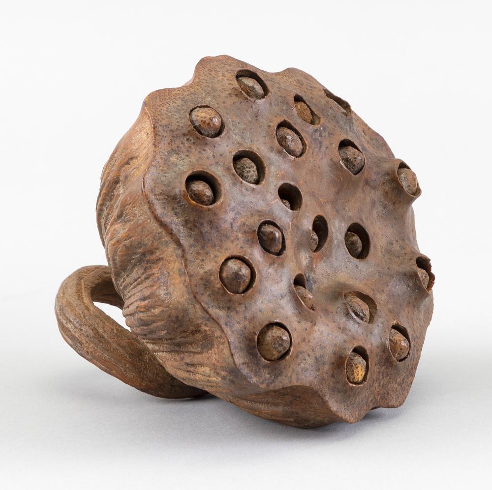 CHINESE CARVED BAMBOO LOTUS POD