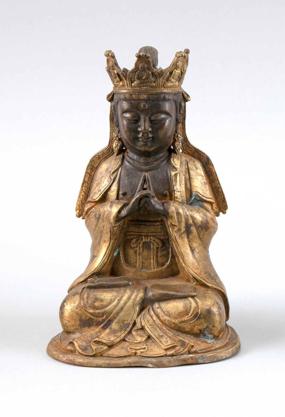 CHINESE MING STYLE GILT BRONZE 34c361