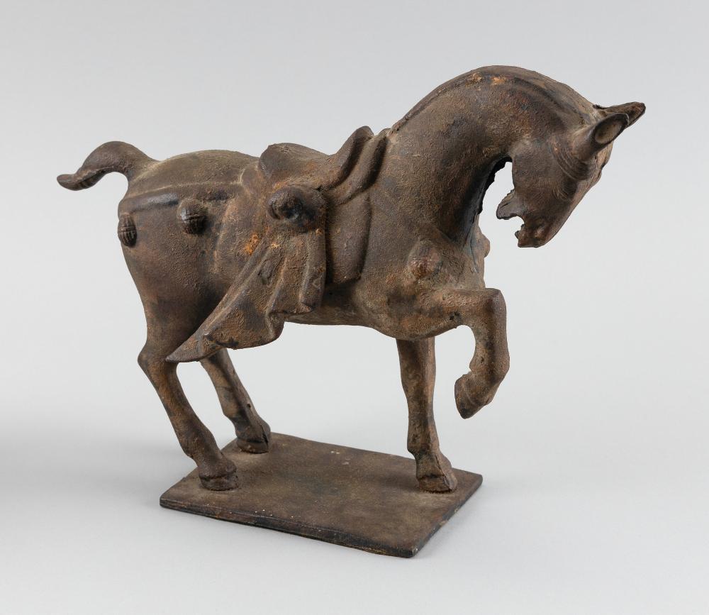 CHINESE CAST METAL TANG-STYLE HORSE