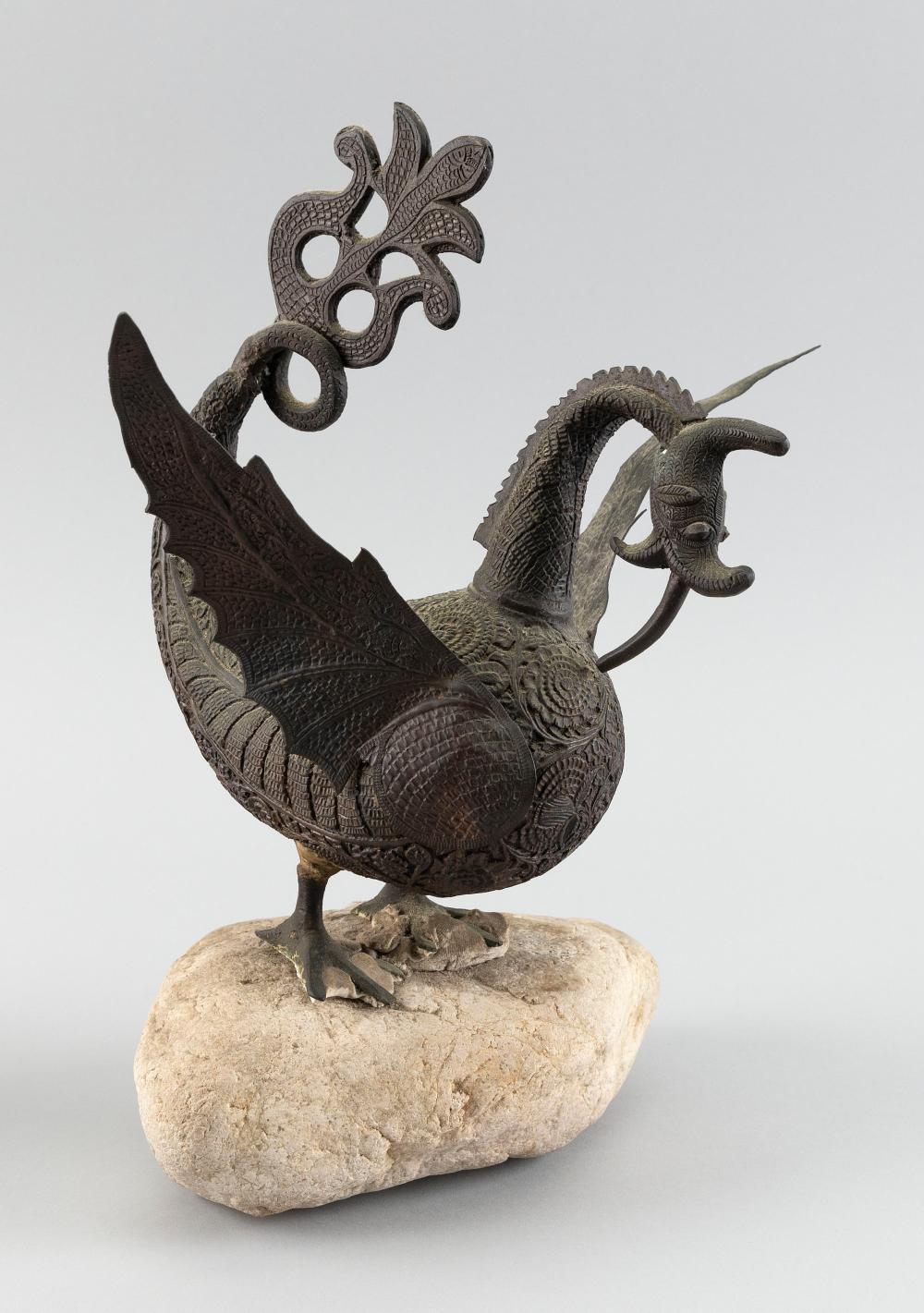 BURMESE METAL HINTHA BIRD FIGURE