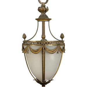 A French Gilt Bronze Hall Lantern 34c37a