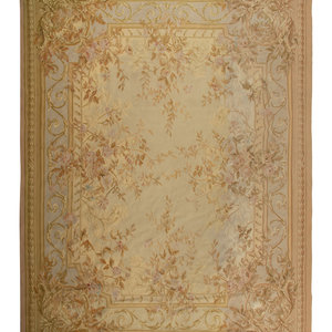 An Aubusson Style Wool Carpet 
20th