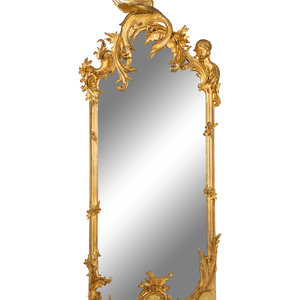 A French Rococo-Style Carved Giltwood