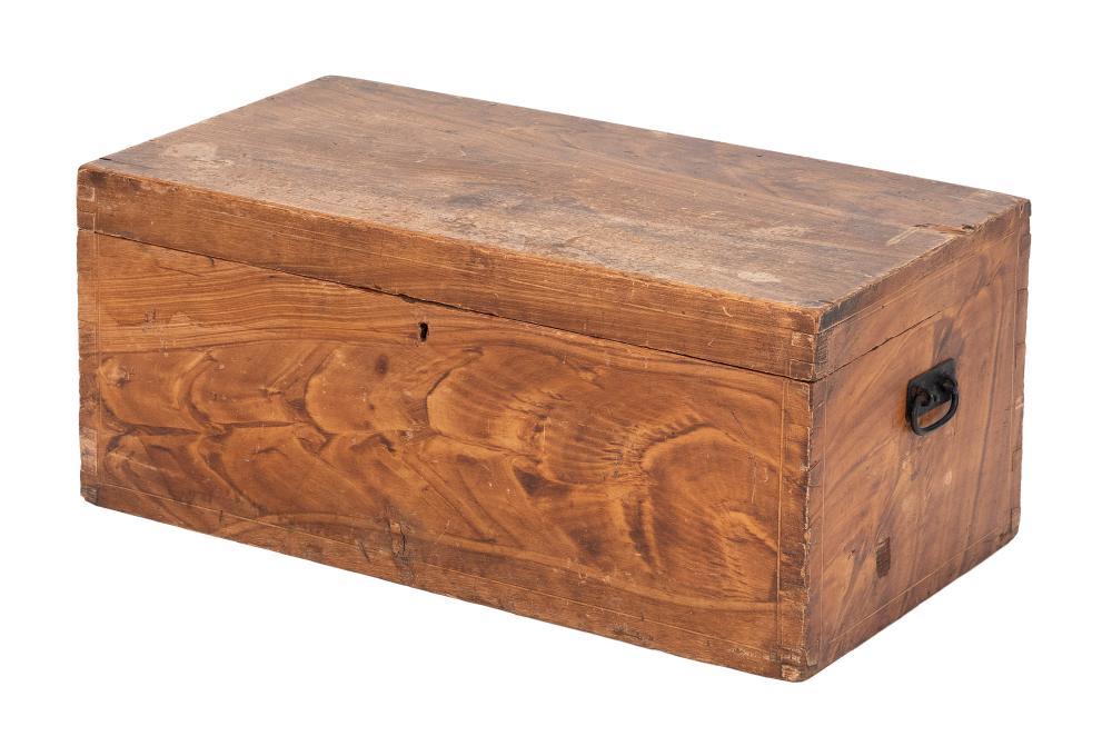 PINE DOCUMENT BOX MID-19TH CENTURY