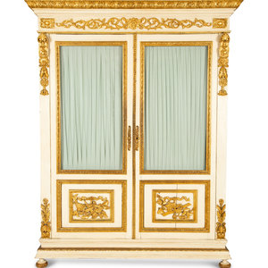 A Louis XVI Style White Painted