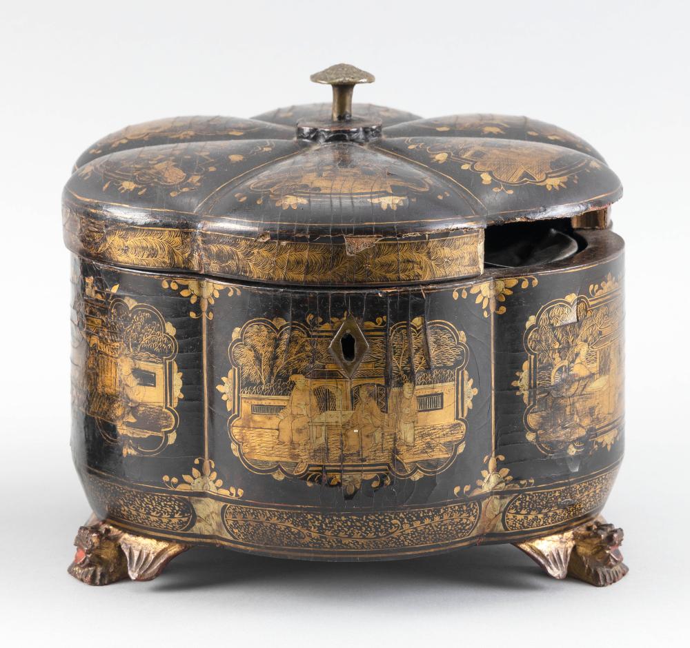 CHINESE EXPORT GILT AND BLACK LACQUER 34c472