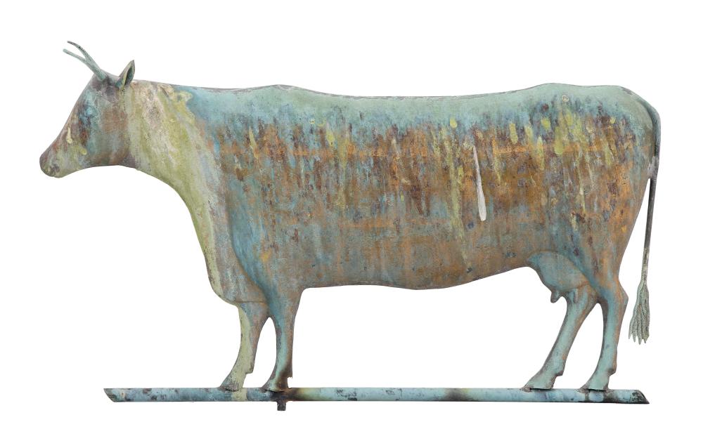 MOLDED COPPER BULL WEATHER VANE 34c49a
